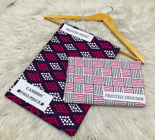 Branded cambric cotton 2pc collection