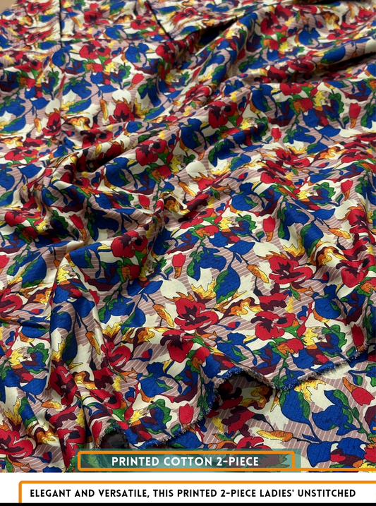 2 Piece All Over Printed Dress