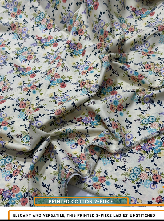 2 Piece All Over Printed Dress