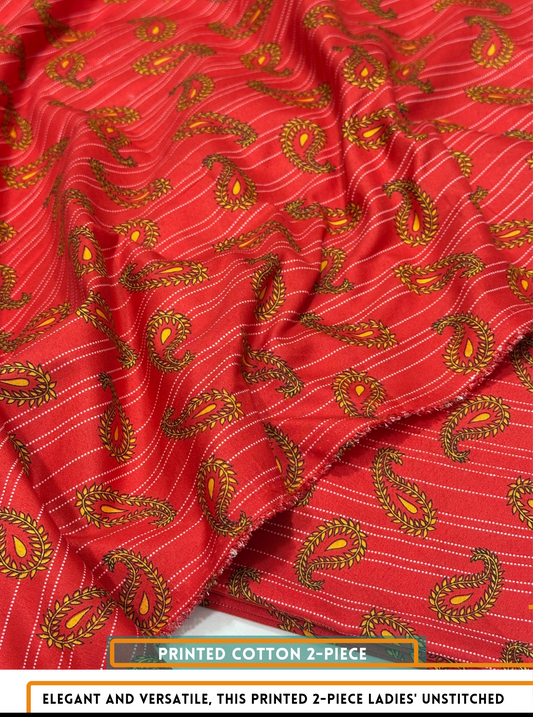 2 Piece All Over Printed Dress