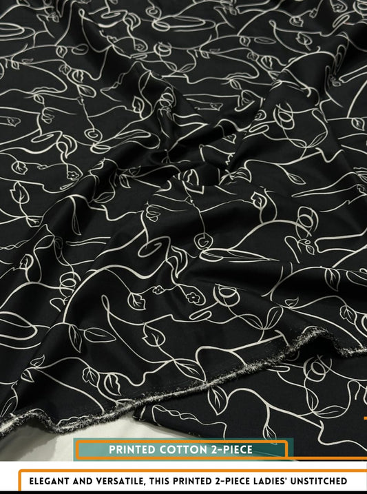 2 Piece All Over Printed Dress