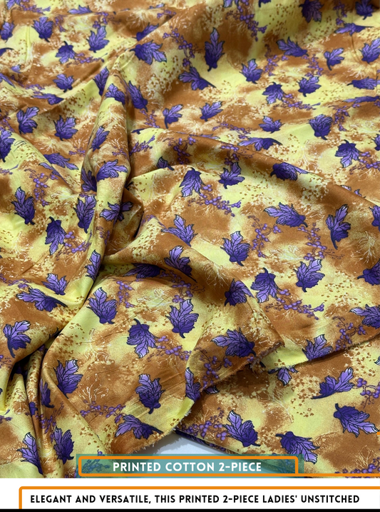 2 Piece All Over Printed Dress