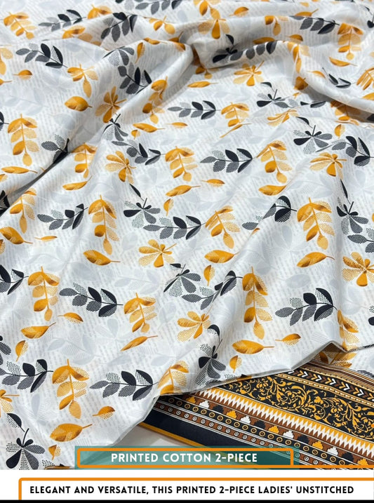 2 Piece All Over Printed Dress
