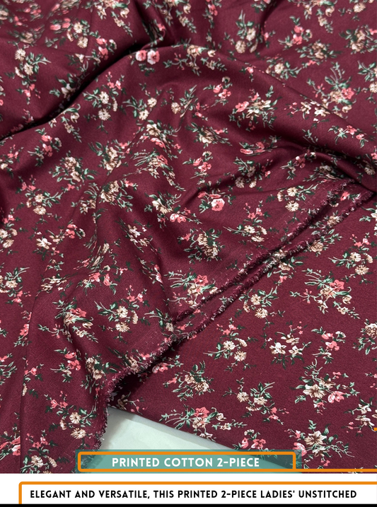 2 Piece All Over Printed Dress
