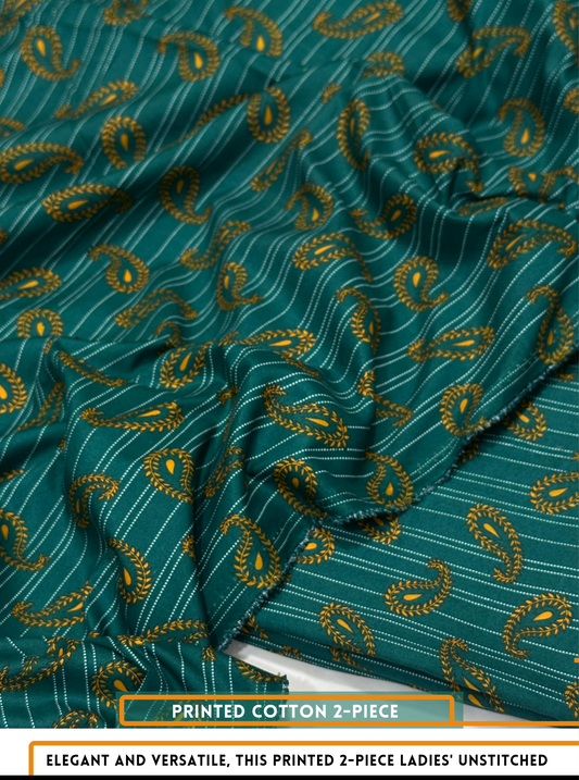2 Piece All Over Printed Dress