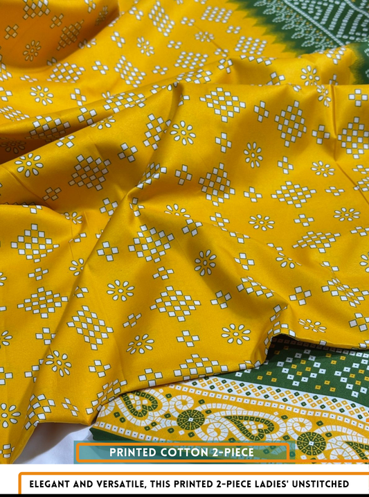 2 Piece All Over Printed Dress
