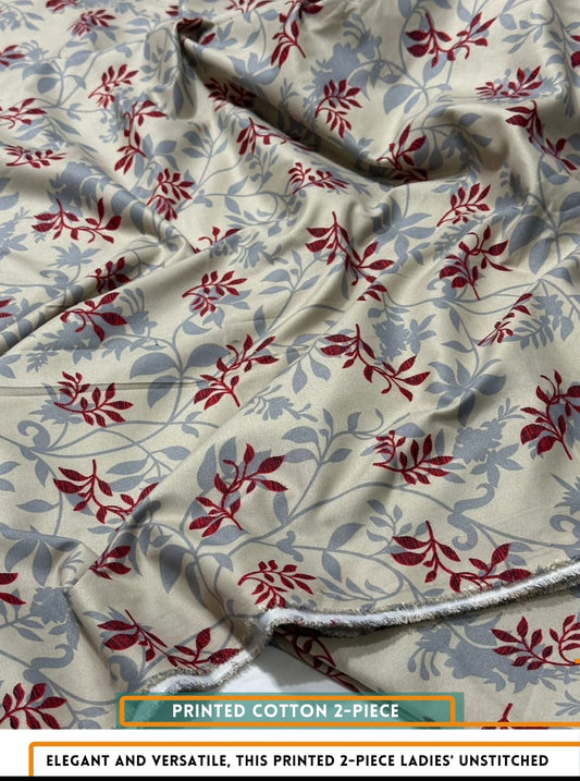 2 Piece All Over Printed Dress