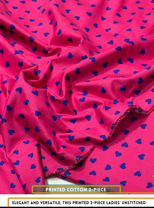 2 Piece All Over Printed Dress Cambric cotton