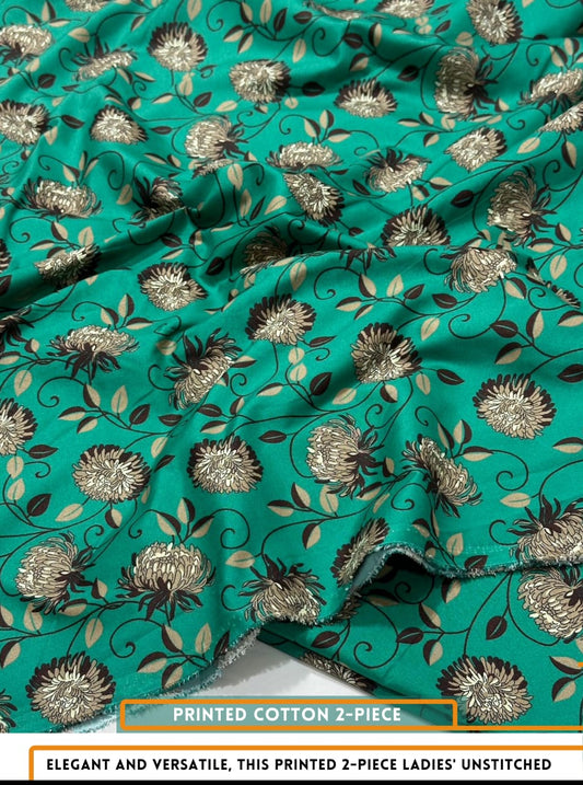 2 Piece All Over Printed Dress